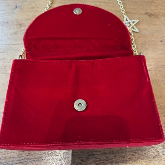 Vintage Gianni Versace Red Velvet Handbag - Picture 5 of 10